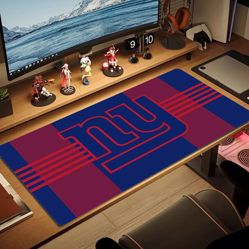 New York Giants Print Cushion Non-slip Laptop Tablet Big Mousepad XXL Mat Mini PC Playmat With Lock edge