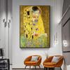 Gustav Klimt Vintage Art Canvas Painting Famous Artwork Abstract Posters and Prints Wall Pictures for Living Room Home Decor