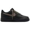 Nike Air Force 1 Abrasion Resistant Height Increasing Low top Skateboard Shoes Unisex Black White Brown CW2288-001(Team577-)