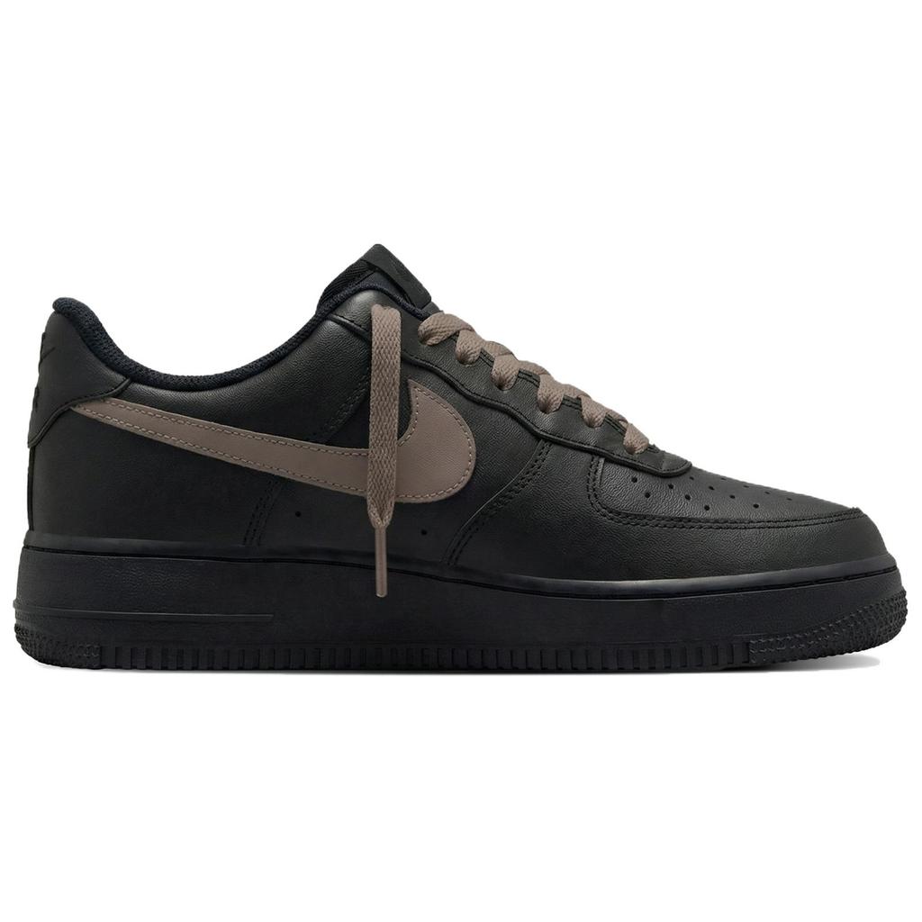 Nike Air Force 1 Abrasion Resistant Height Increasing Low top Skateboard Shoes Unisex Black White Brown CW2288-001(Team577-)