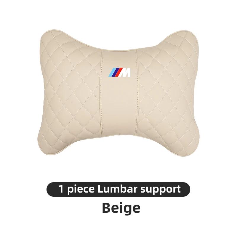 BWQ1 Car Sticker Hot 2026 For BMW Car Logo Headrest Neck Cushion Lumbar Support Memory Foam Pillow For BMW M X1 X3 X5 X6 X7 E30 E90 M