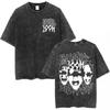 Imagine Dragons Band Loom World Tour  Vintage Washed T Shirt Men Women Clothes Fashion Hip Hop Tshirt Cotton Loose Tshirts