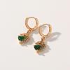 1 Pair Fashion Geometric Shapes Dangle Earrings for Women Cubic Zirconia Jewelry Daily Wedding Party Accessories