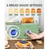 2 Slice Toaster, Retro Bread Toaster with LED Display, Extra Wide Slots Toasters with 6 Bread Shade Settings, Bagel, Cancel, Defrost Function,
