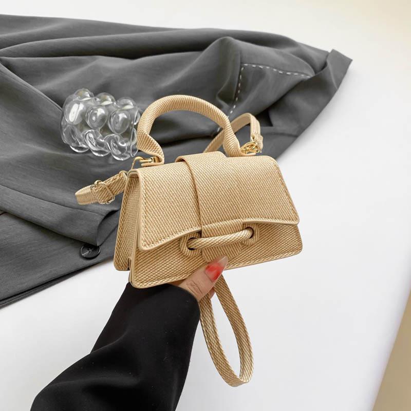 Popular Fashion Mini Handbag New Solid Color High Texture Women's Shoulder Messenger Bag