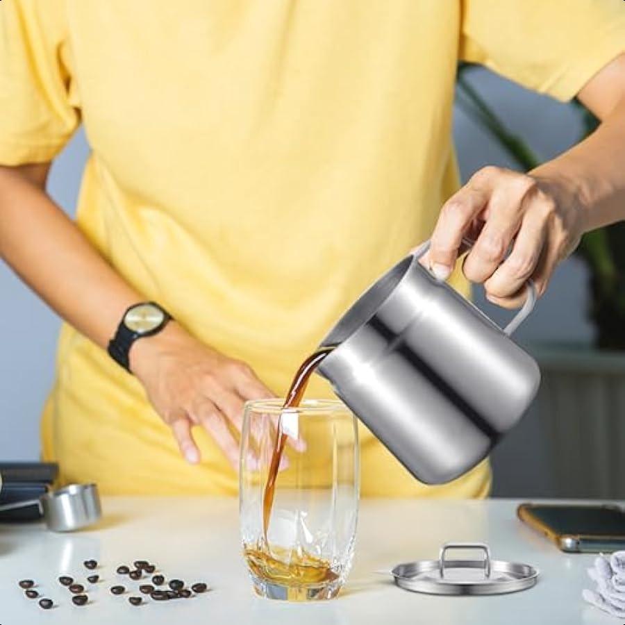 2.1 Quarts 2 Liter Stainless Steel Kettle Pot Multipurpose Cooking Pot Brushed Stainless Steel Saucepan Suitable for Butter Ram