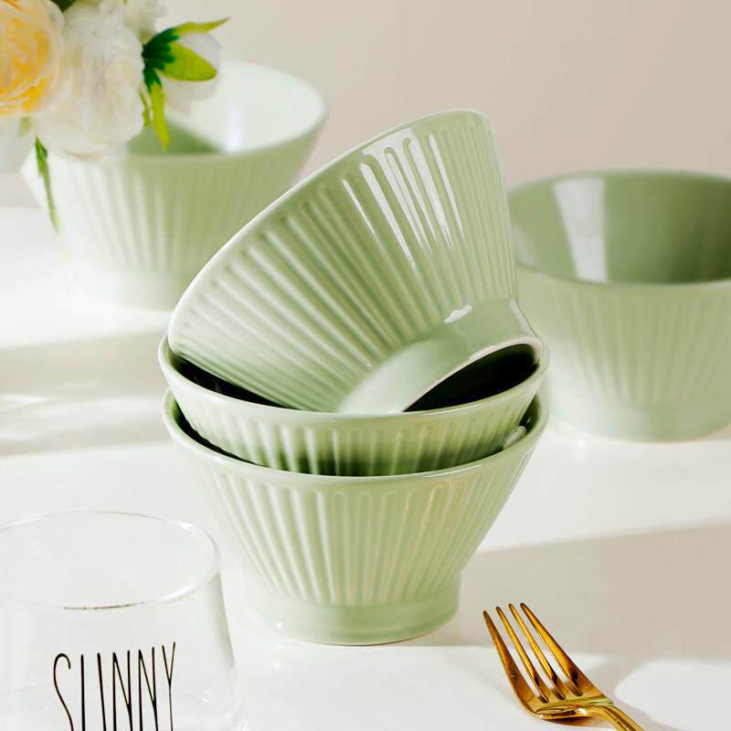 Nordic Cream Style 5-Inch Ceramic Straw Hat Bowl - Small Soup/Eating Bowl