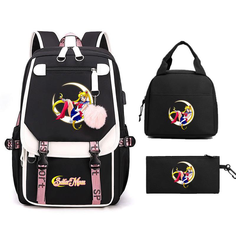 Sailor Moon Cartoon Elementary School Bag Lightweight Junior High School Backpack Women's Large Capacity Travel Bag