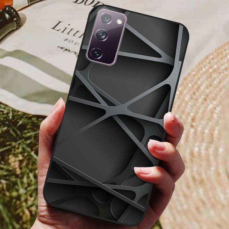 For Samsung Galaxy S20 FE S20FE Case Fashion Silicone Cover For Samsung S20 Fan Edition S20 Lite S 20 FE Phone Case Black Bumper