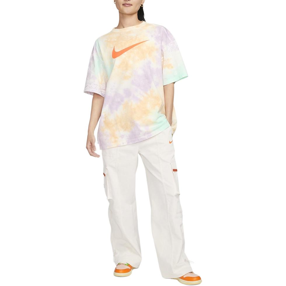 New Nike Sportswear Set In Sleeve T Shirt Women's Multicolor FJ7731-885