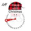 Holiday Countdown Sign Christmas Calendar Reusable Days Until Door Hanging Sign Wooden Vintage Round Wreath Hanger for Wall Decor Interactive