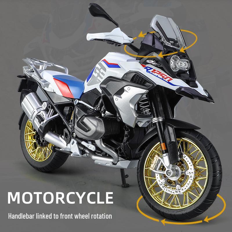 Boxed Water Bird R1250 GS Alloy Motorcycle Model Collection: Simulation 1-9.