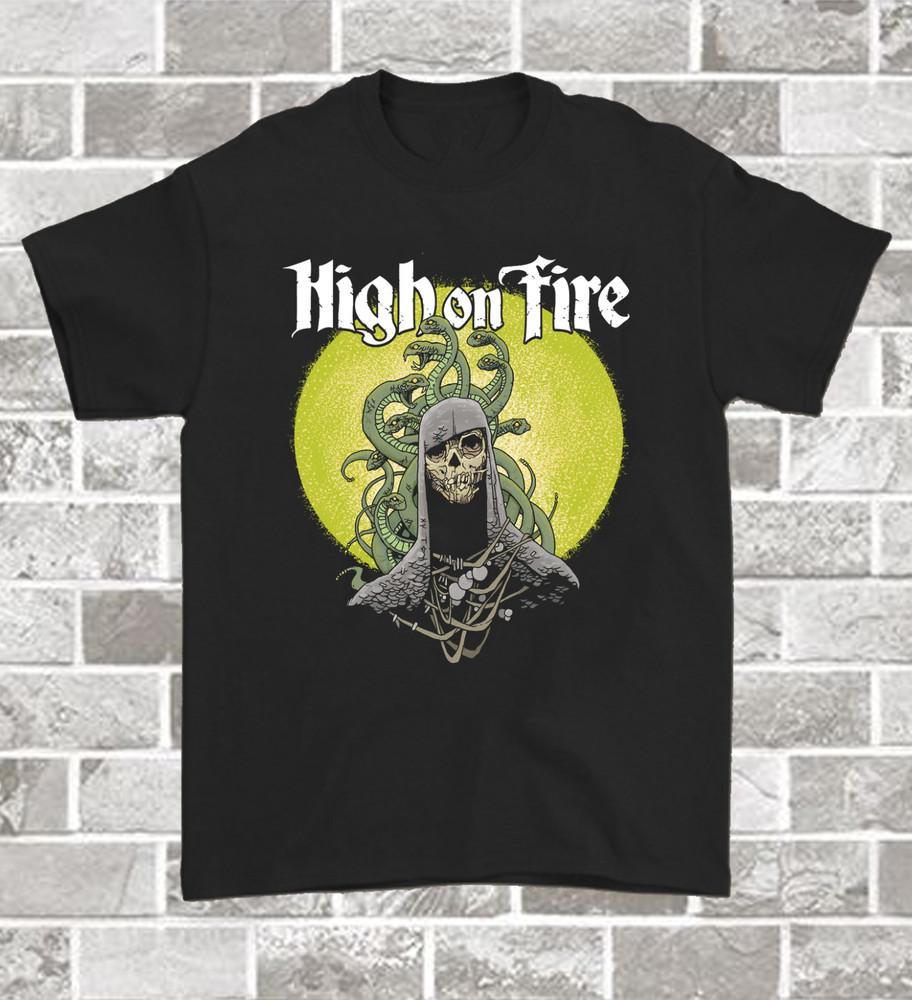 Rara Maglietta Nera da Uomo per Concerto High On Fire Regalo di Natale Taglia - NESSUNA TASSA DI IMPORTAZIONE Maglietta Unisex