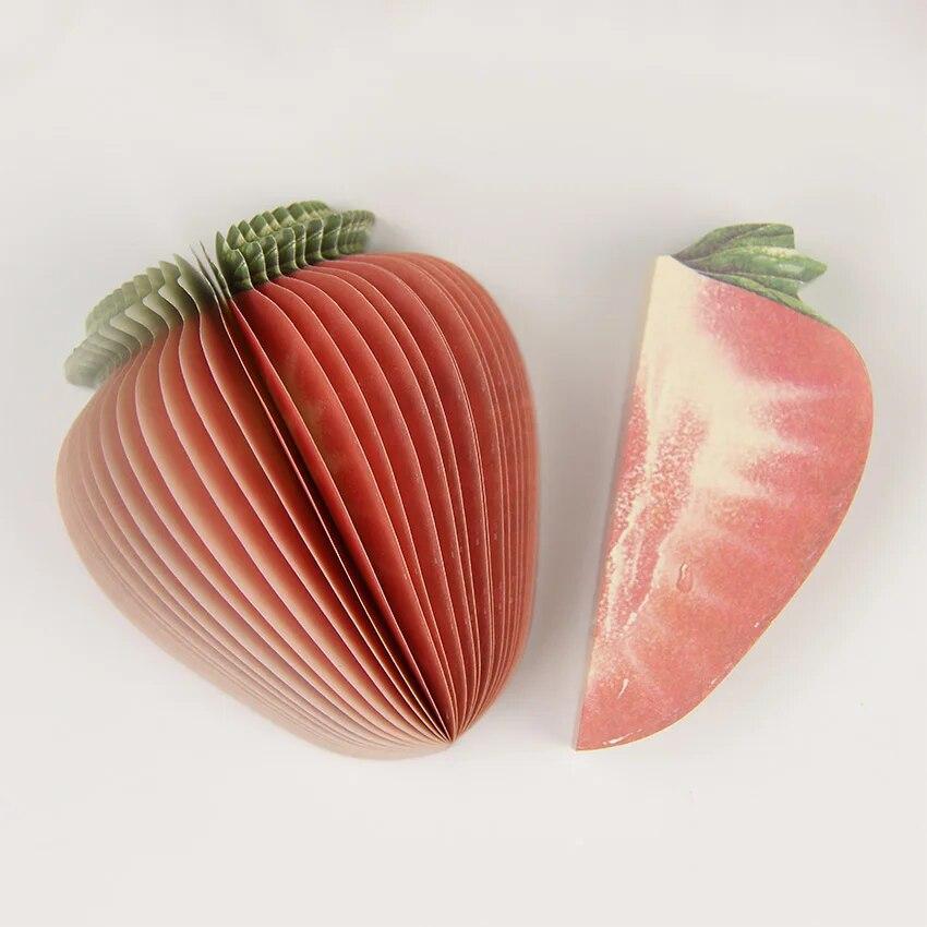 

1 комплект, милые липкие заметки, креативные блокноты с фруктами «сделай сам», наклейки, бумажные канцелярские принадлежности, офисные принадлежности Strawberry