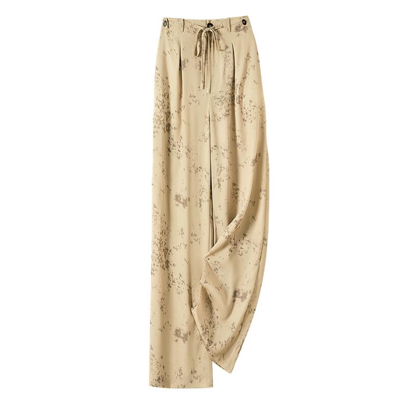 Women s High-Waist Wide-Leg Casual Pants M