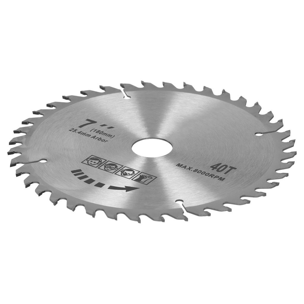 7x40T 180mm Saw Blade Cemented Carbide Circular Cutting Disc Woodworking Accessory