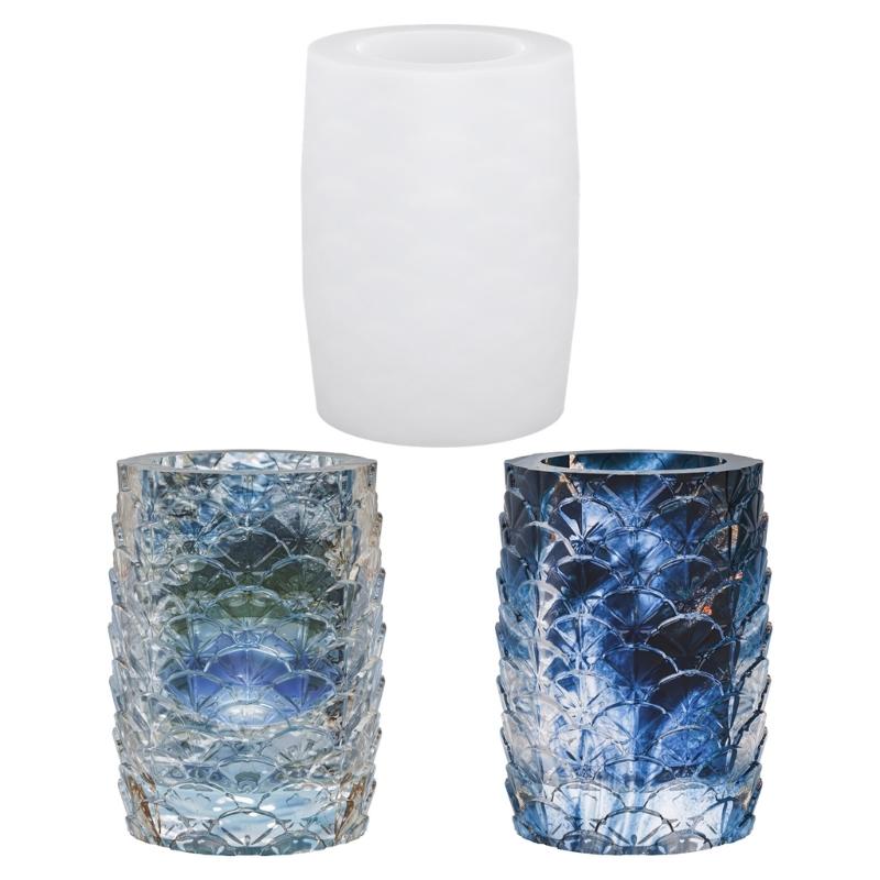 Silicone Mold For Resin Flower Pot 3D Petal Design Jewelry Container Making DIY Home Decoration Garden Planter