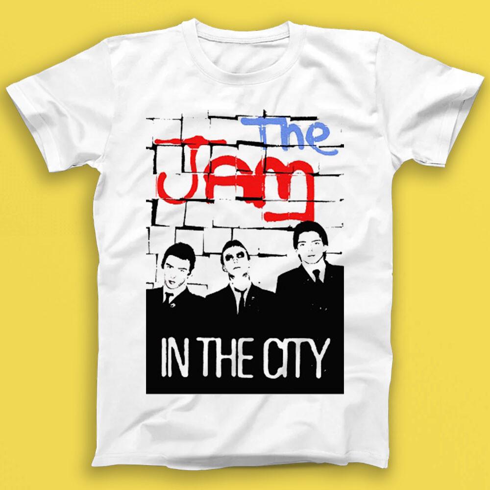 The Jam В городе Панк-рок Музыка Подарок Футболка 2032 L