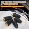 360 Rotating Turbo Nozzle Sprayer With 1/4" Quick Connect 4000 PSI High Pressure Washer Cleaner Accessories Brass