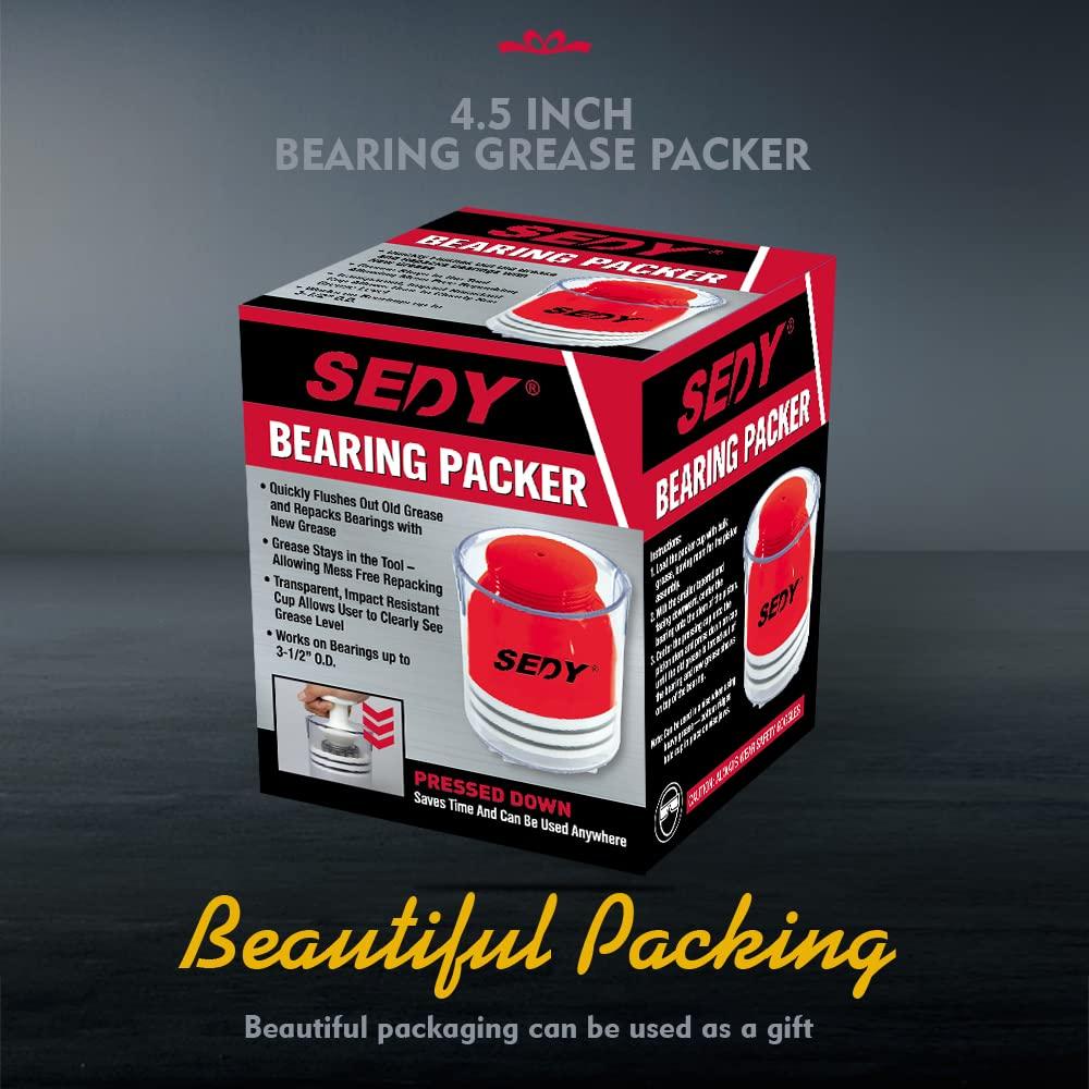 Premium Bearing Packer Kit, Handy Wheel Bearing Packer Tool Portable Wheel Bearing Grease Packer, Effortlessly Flushes Old Grease And Repacks Wheel