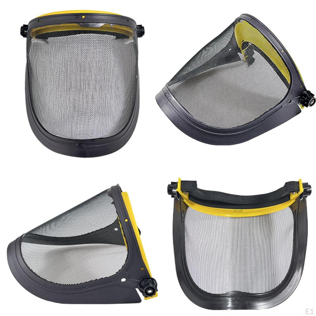 Skogbrukshjelm Sikker hjelm Netting Ansiktsskjerm Beskytter Hage Gresstrimmer for