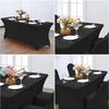 Universal Rectangular Table Cloth 4/6FT Birthday Table Cover Black Bed Cover  Hotel Banquet