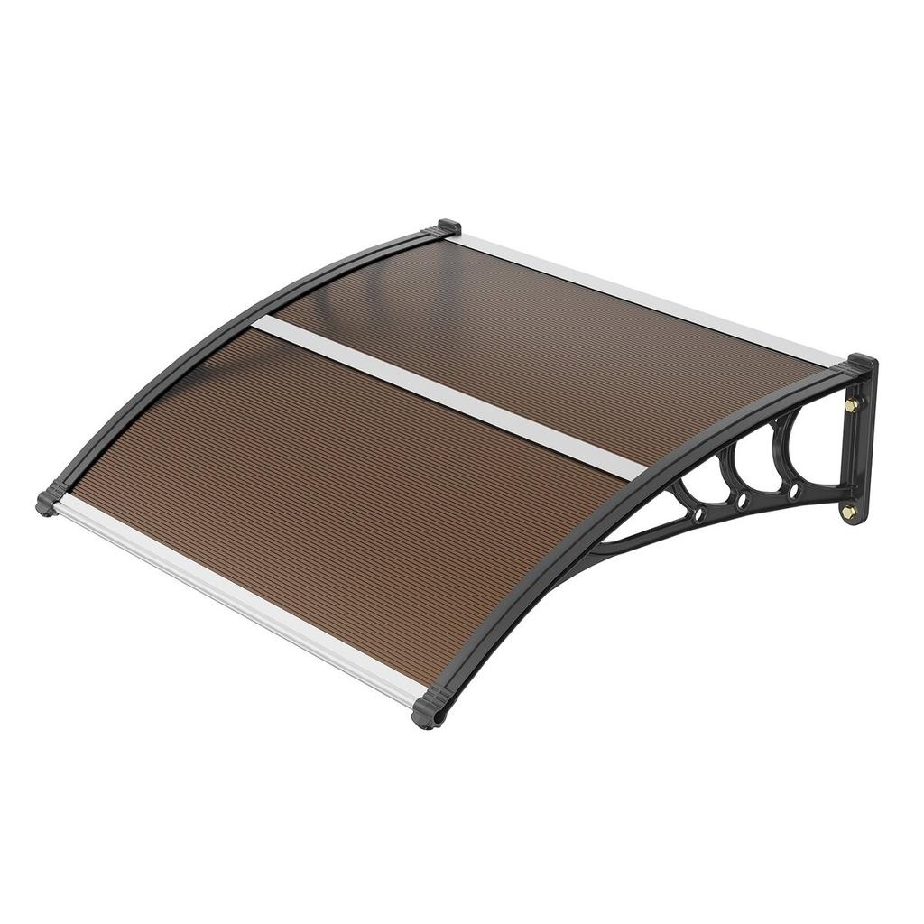 Window Door Awning Canopy 40" X 40", UPF 50+ Polycarbonate Entry Door Outdoor Window Awning Exterior, Front Door Overhang Awning for Sun Shutter, UV,