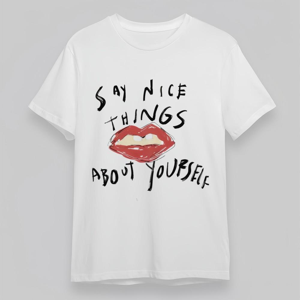 

Women s Plus Size T-shirt With Self-Love Graphic Unisex White 100% Cotton Top L