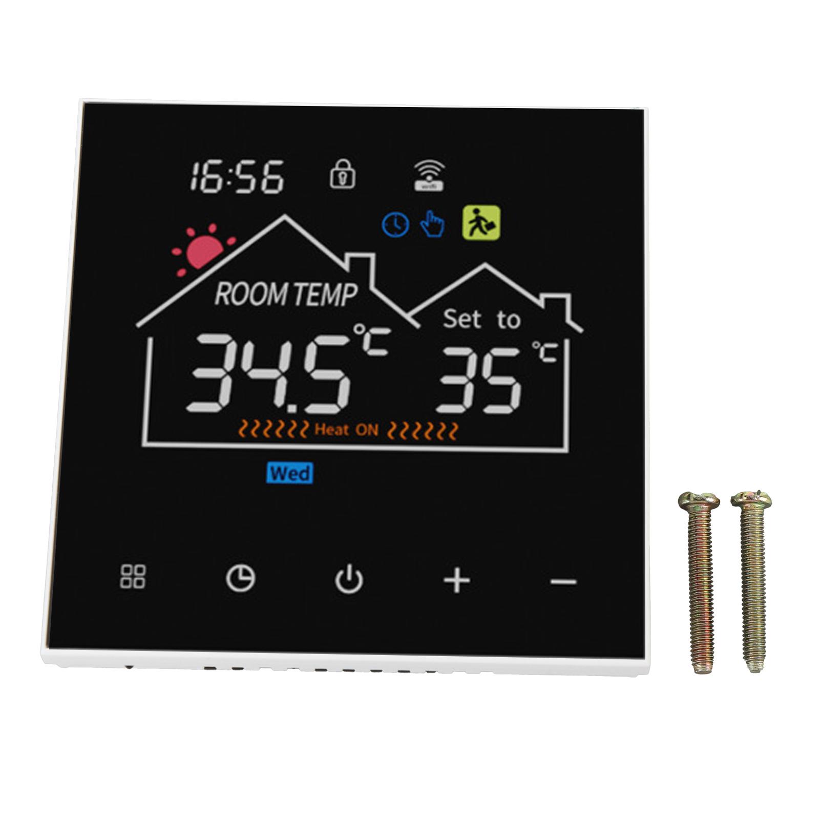 Digital Thermostat Programmable Thermostat Multi-Scenario Application Touchscreen Smart Thermostat IP20 Protection Level