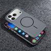 For Magsafe Half Border Carbon Fiber Kevlar Magnetic Phone Case For iPhone 17 Air 16 15 14 13 Plus Pro Max Fashion Texture Cover