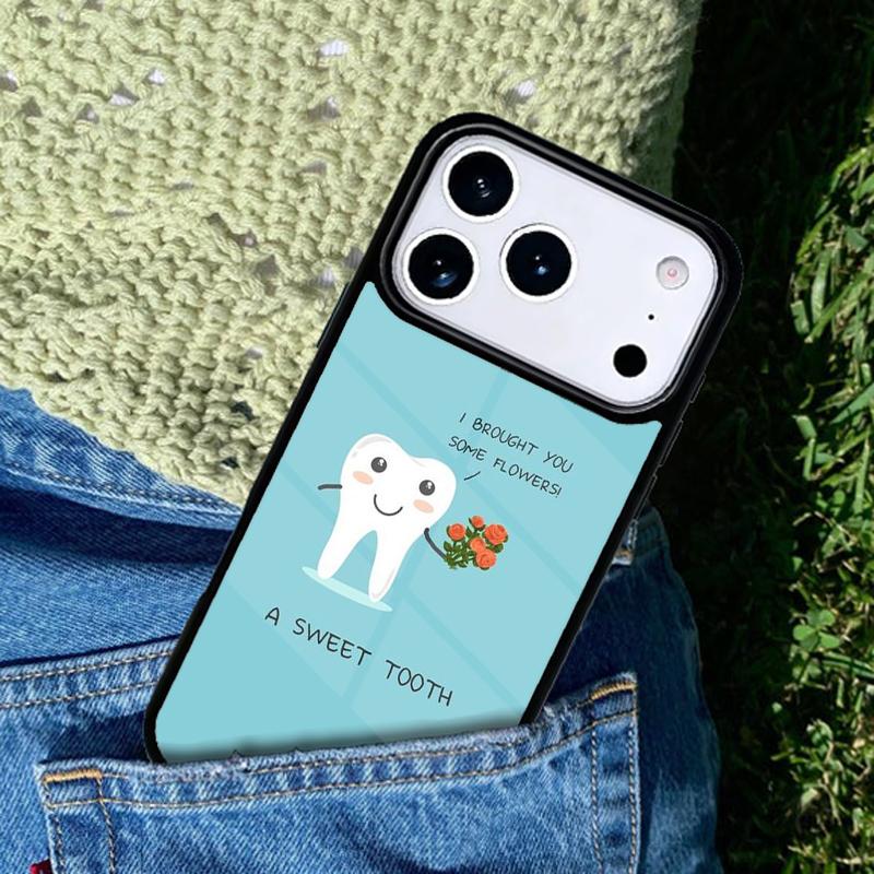 Чехол для телефона с рисунком Зубной врач, Зубы, Милые зубы для IPhone 11 12 13 14 15 16e 17 Pro Max, Чехол для IPhone 17 Air iPhone 16e