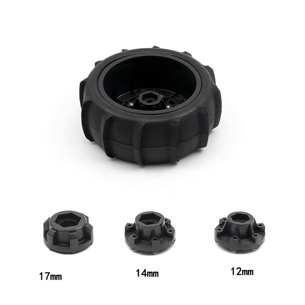 RC Paddle Tires Off Road Snow Sand Paddle Tires 4pcs Replacement for 1 10 Short Course Truck 727 Slash K1 RC Car