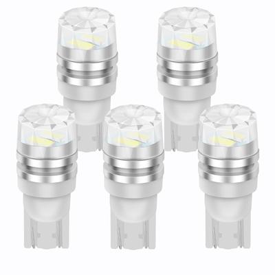 5Pcs T10 LED W5W LED Bulb 194 168 Led 2SMD 5630 Car Wedge License Plate Lamp Dome Light 3000K 6000K White Green Blue Red