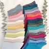 5 Pairs Random Colorful Colors Fashion Shiny Socks Korean Style Gold Silver Silk Socks Luxury Design High Quality Women's Socks
