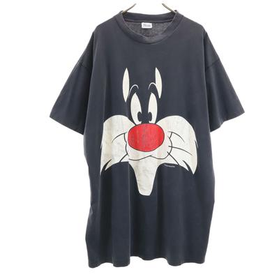90s Old Looney Tunes Sylvester Short Sleeve Long T-shirt Men's Used