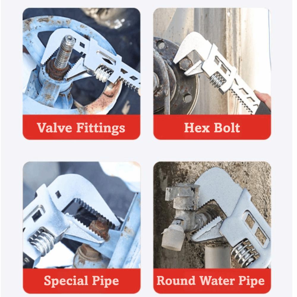Flexible Bathroom Sink Wrench Large Open End Right-angle Wrench  Household