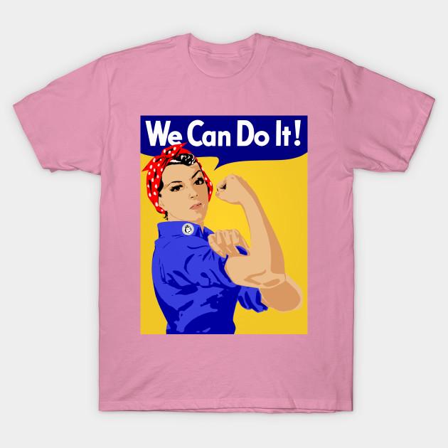 T Shirt Women We Can Do It Poster Harajuku Print Kawaii Tshirt Summer Short Sleeve Female T-Shirt Top Tee
