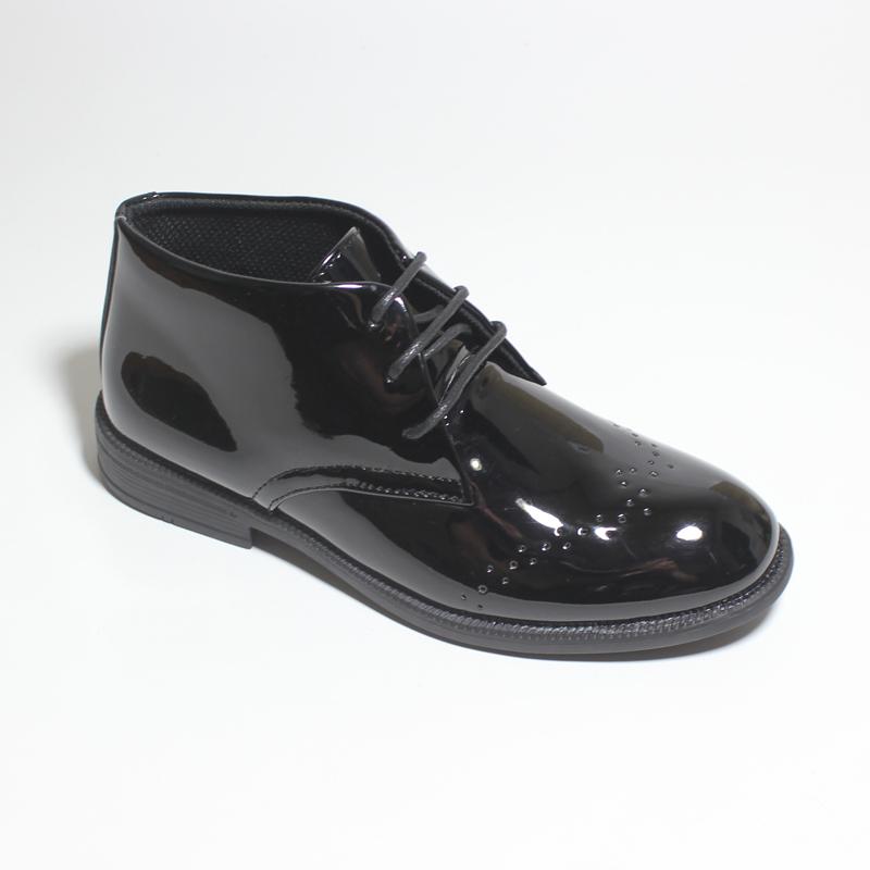 

Leather Shoes Boys Boots Black Lace-Up Square Toe Ankle Boots Formal Leather Oxfords Boots Shoes Dress Short Boots 37