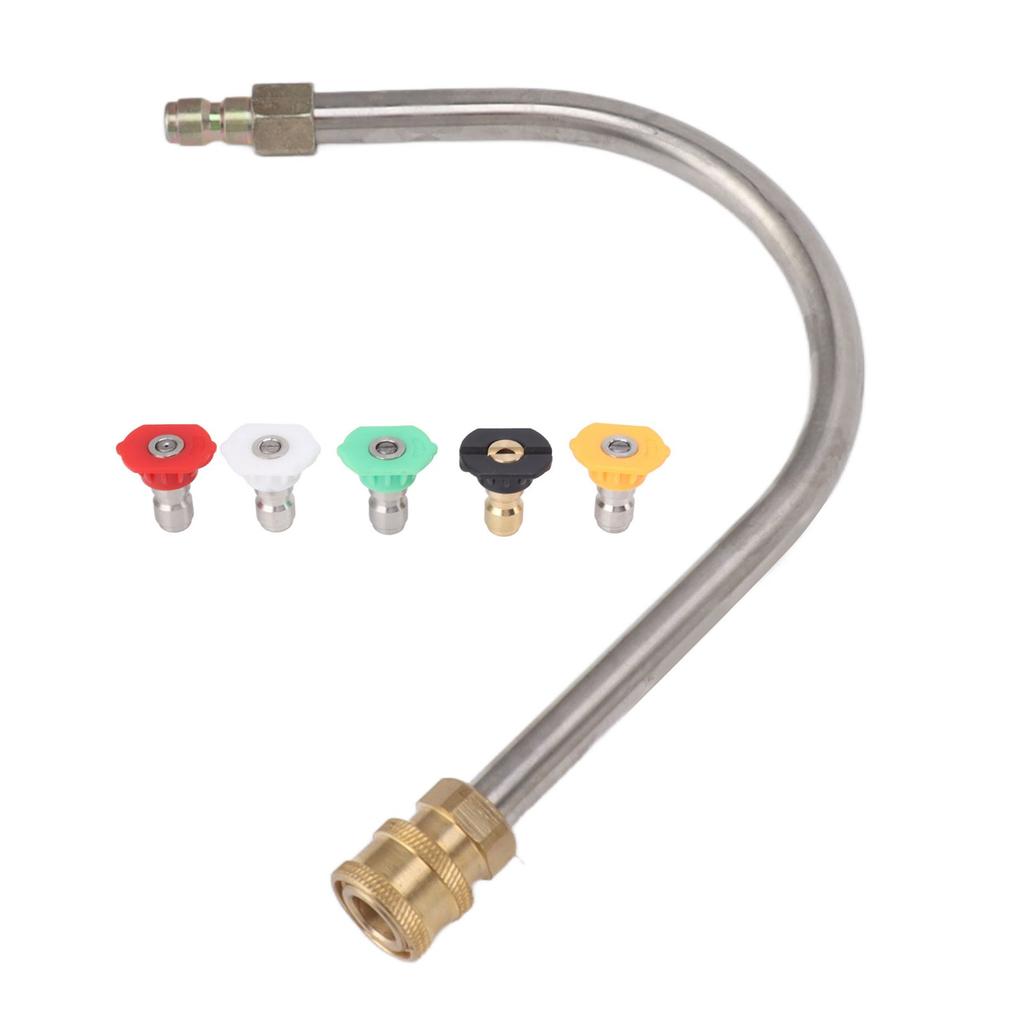 Hochdruckreiniger-Verlängerungsstab, Edelstahl, Messing, 4000 psi, 1/4 Zoll, Schnellanschluss, Hochdruckreiniger
