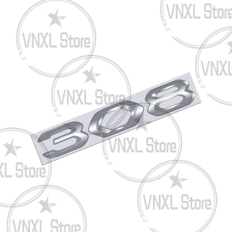 Car-Styling For Peugeot 208 2008 508 5008 308 3008 408 4008 Letter Chrome Silver 3D Metal Stickers Car Trunk Body Auto Decals