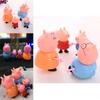 Cartoon Peppa Pig Cake Topper Set For Birthday Party With Soft And Hard Headed Figures