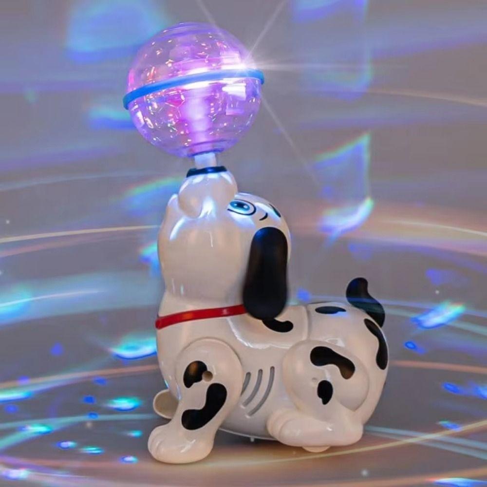 Top Ball Spinning Dalmatian Toys Robot Electronic Dog Children's Christmas Gift