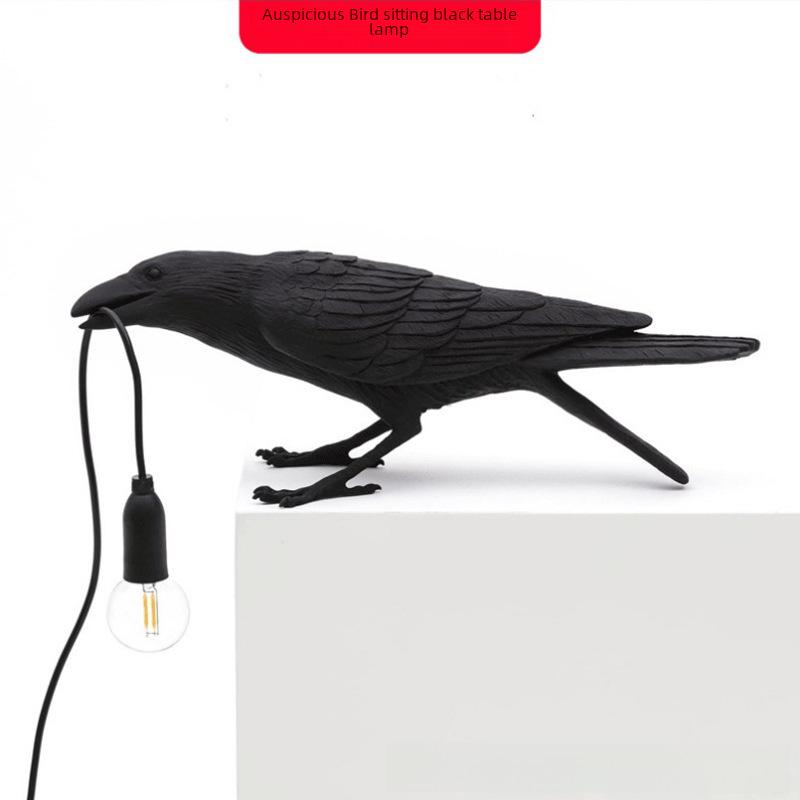 Lampă de Perete Nordică Creativă Pasăre Norocoasă - Rășină Lampă de Noapte de Noptieră & Decorațiune Animal