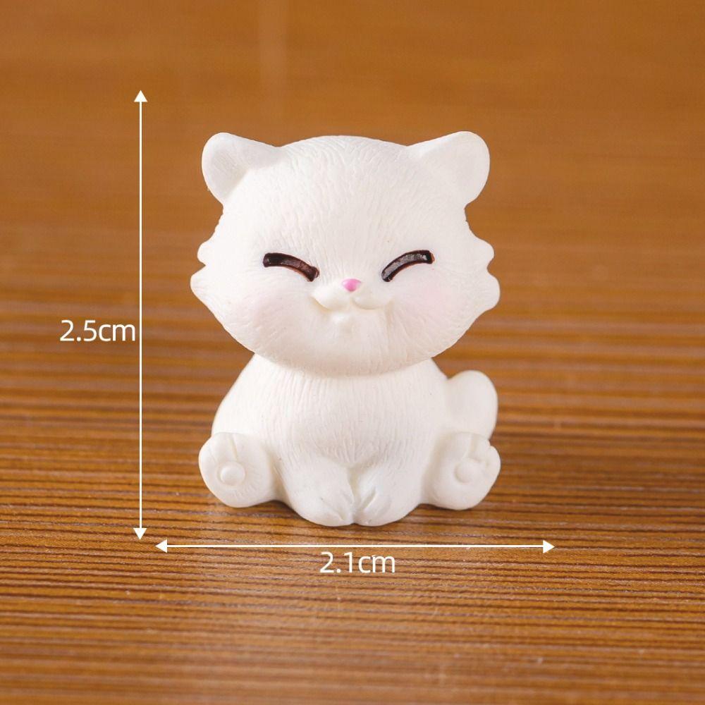 Creative Figurines Miniatures Cute Cartoon Cat Kitten Micro Landscape Ornaments For Home Decorations Room Desk Accessories Gift