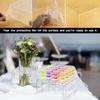 15/16/21 Holes Acrylic Lollipop Display Stand Acrylic Rectangle Shape Durable Holder Wedding Party Candy Dessert Stick Holder