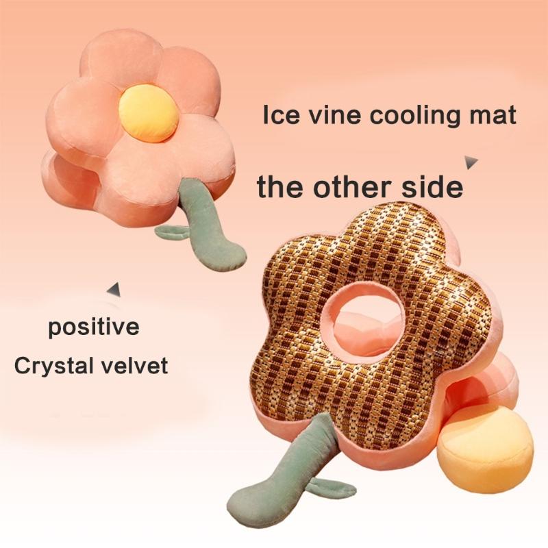 Comfortable Desk  Sleep Pillow Plush Flower Throw Pliiow for Office Workers and Students,Supportive Cushion