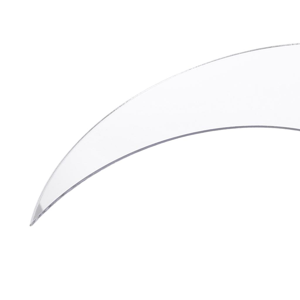 Moon Shape Mirror Wall Sticker Acrylic Decorative Background Decal for   Corridor