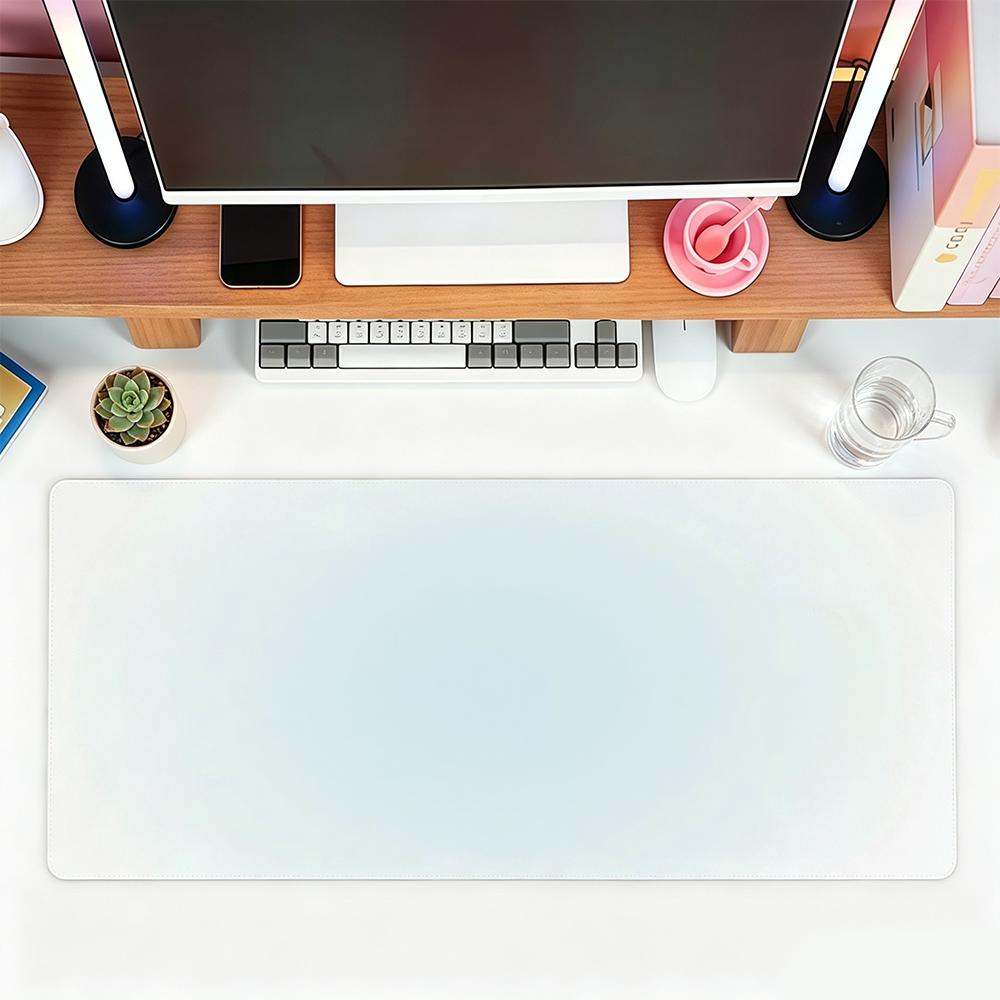 Pastel Pink Gradient Oversized Desk Mat Antislip Waterproof Gaming Mouse Pad For Home Office