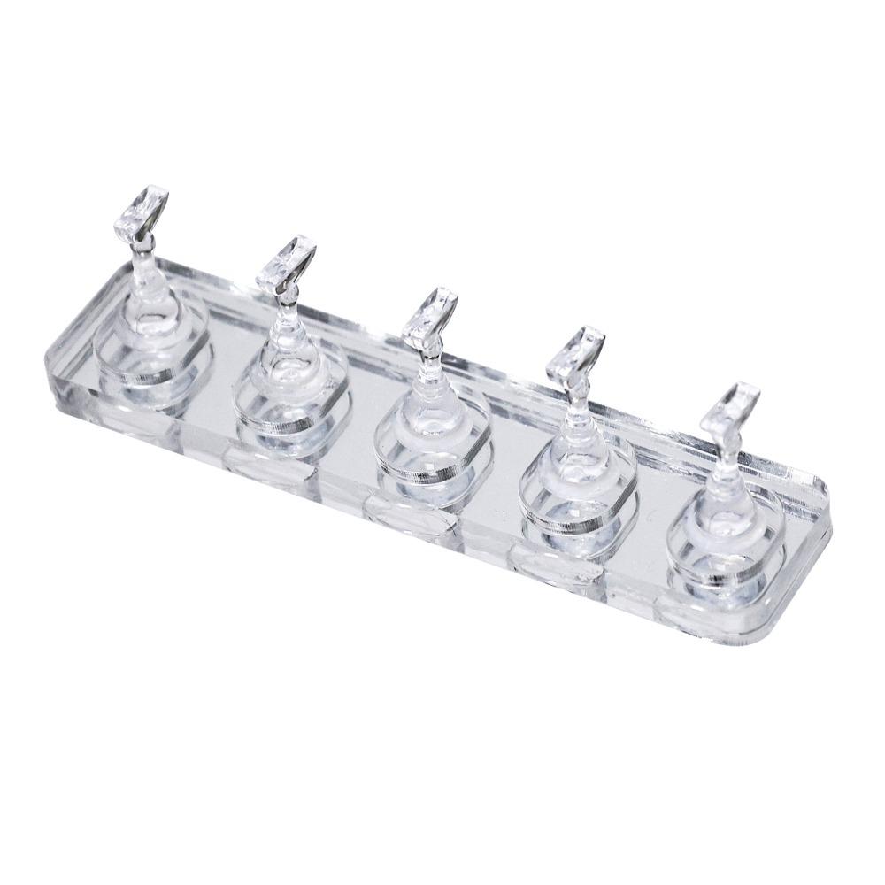 Transparent Nail Practice Base Tray Acrylic Nail Display Board  Manicurist Training