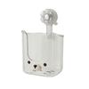 Storage Box with Vacuum Suction Cup Wet Tissue Holder Hygienic Wipe Holder Cute Bear Shape Kitchen Bathroom Organizer
